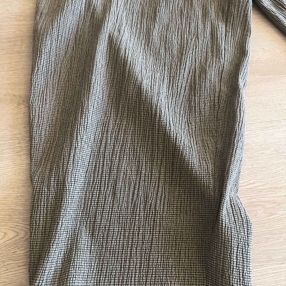 ZARA Women’s brown/grayish Texture  Wide Trouser Size Medium - Picture 11 of 15